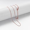 Brass Chain Necklaces X-MAK-F013-06RG-1