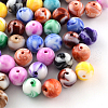 Opaque Acrylic Beads SACR-R853-8mm-M-1