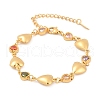 304 Stainless Steel Link  Bracelets for Women BJEW-U026-02A-G-2