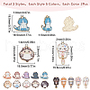 SUNNYCLUE 30Pcs 15 Styles Alloy Enamel Pendants ENAM-SC0005-45-2