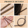 BENECREAT 2Pcs 2 Colors Polyester Mesh Tubing OCOR-BC0006-89-4