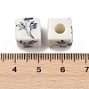 Handmade Printed Porcelain Beads X-PORC-Q161-6-5