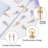 DICOSMETIC 20Pcs 2 Colors Rack Plating Brass Micro Pave Cubic Zirconia Charms KK-DC0003-33-5