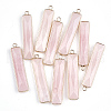 Natural Rose Quartz Pendants G-S344-23F-1