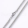 304 Stainless Steel Curb Chain Necklaces NJEW-P226-05P-01-2