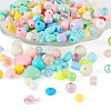  100G Transparent/Opaque Acrylic Beads MACR-TA0001-50H-2