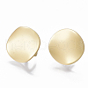 Smooth Surface Alloy Stud Earring Findings PALLOY-T064-43MG-1