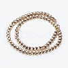 Non-magnetic Synthetic Hematite Beads Strands G-P338-27A-6mm-KCG-2