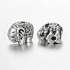 Elephant Alloy Beads PALLOY-L161-03AS-1