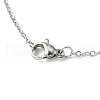 304 Stainless Steel Pendant Necklace for Women NJEW-JN04387-04-5