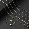 50Pcs 10 Styles Iron Rolo Chains Necklaces Making FIND-YW0004-87-4