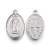 Non-Tarnish 304 Stainless Steel Lady of Guadalupe Pendants STAS-H363-03-2