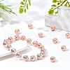 Electroplated Natural Lava Rock Beads Strands G-NB0001-94B-3
