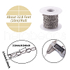 Tarnish Resistant 304 Stainless Steel Textured Cable Chains CHS-H007-05P-4