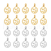 Unicraftale 20Pcs 2 Colors 304 Stainless Steel Charms STAS-UN0054-55-1