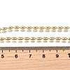 2.5MM Brass Oval Link Chain Necklaces NJEW-M108-20G-3