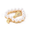 Brass Micro Pave Cubic Zirconia Pendants KK-G460-01G-3