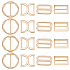 WADORN 16Pcs 4 Style Zinc Alloy Bag Connector Anchor Buckles FIND-WR0008-40-1