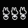 Spray Painted Eco-Friendly Alloy Swivel Snap Hooks Clasps PALLOY-T080-12M-NR-1