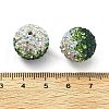Gradient Color Design Polymer Clay Rhinestone Beads CLAY-NH0001-03-4