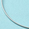 Rhodium Plated 925 Sterling Silver Bangles BJEW-G681-01A-P-3