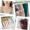 SUNNYCLUE 1 Group 10 Colors Round Polyester Elastic Cord EC-SC0001-01-5