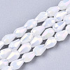 Electroplate Glass Beads Strands EGLA-S194-02A-B01-1