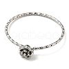 Non-Tarnish 304 Stainless Steel Rose Flower Finger Ring RJEW-P090-01P-2