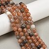 Natural Multi-Moonstone Beads Strands G-J157-8mm-06-7