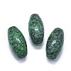 Natural Ruby in Zoisite Two Half Drilled Holes Beads G-G795-11-16-1