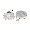 Tibetan Style Alloy Pendant Cabochon Settings TIBE-R295-055AS-FF-2