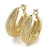 Rack Plating Brass Hollow Teardrop Hoop Earrings EJEW-D063-02G-1