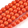 Synthetic Turquoise Beads Strands TURQ-G106-4mm-02G-1