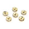 304 Stainless Steel Rhinestone Spacer Beads STAS-L285-001G-01-1