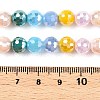 Electroplate Glass Bead Strands GLAA-Z006-01F-2