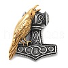 304 Stainless Steel Pendants STAS-V008-08AS-1