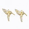 Brass Micro Pave Cubic Zirconia Pendants ZIRC-N039-147A-NF-1