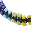 2Pcs Handmade Glass Seed Beaded Braided Bead Bracelets for Women BJEW-JB11946-4