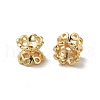 Rack Plating Flower Brass Beads KK-F873-26LG-1