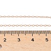 Brass Cable Chain Necklaces for Women Men NJEW-Z068-04RG-5