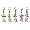 Angel Glass & Acrylic Pendant Decorations HJEW-JM03471-1