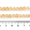 Natural Yellow Quartz Beads Strands G-M403-A24-02-5