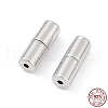 Anti-Tarnish Rhodium Plated 925 Sterling Silver Screw Clasps STER-K173-08P-4