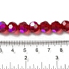 Electroplate Transparent Glass Beads Strands EGLA-A035-T10mm-L07-4