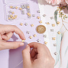 Unicraftale 50Pcs 2 Colors Brass Beads KK-UN0002-31-4