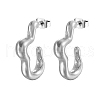 Non-Tarnish 304 Stainless Steel Stud Earrings NX6000-01-1