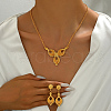 Vintage Fashionable Iron Horse Eye Earrings & Necklaces Sets for Women PO3797-2-3