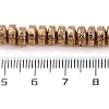 Electroplated Natural Lava Rock Beads Strands G-I360-A02-02-4