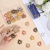SUNNYCLUE 40Pcs 5 Styles Alloy Pendant Cabochon Settings FIND-SC0008-49-3