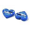 Father's Day Silicone Beads SIL-V006-02G-2